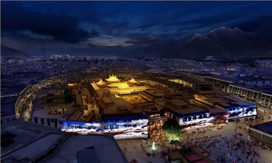 拉薩大昭寺夜景照明工程