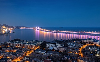 橋梁夜景是城市形象的重要展示窗口
