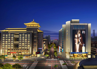 西安碑林區(qū)粉巷、德福巷夜景亮化設(shè)計(jì)